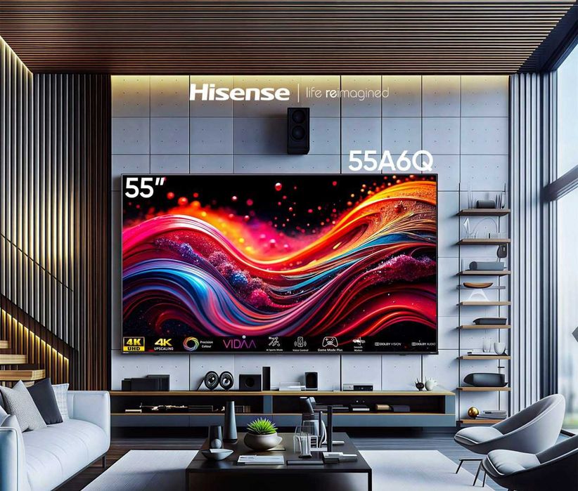 Телевизор Hisense 55A6Q  Smart 4K Доставка бесплатно