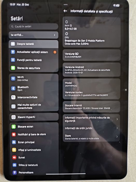 Vând tableta premium Xiaomi pad 7 pro