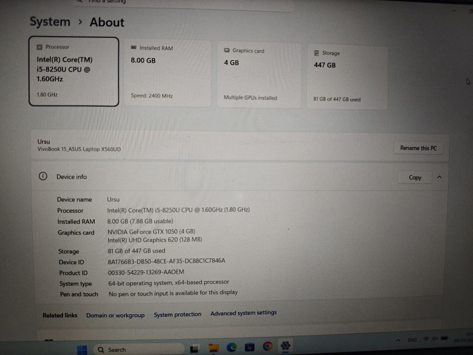 Asus vivobook 15
