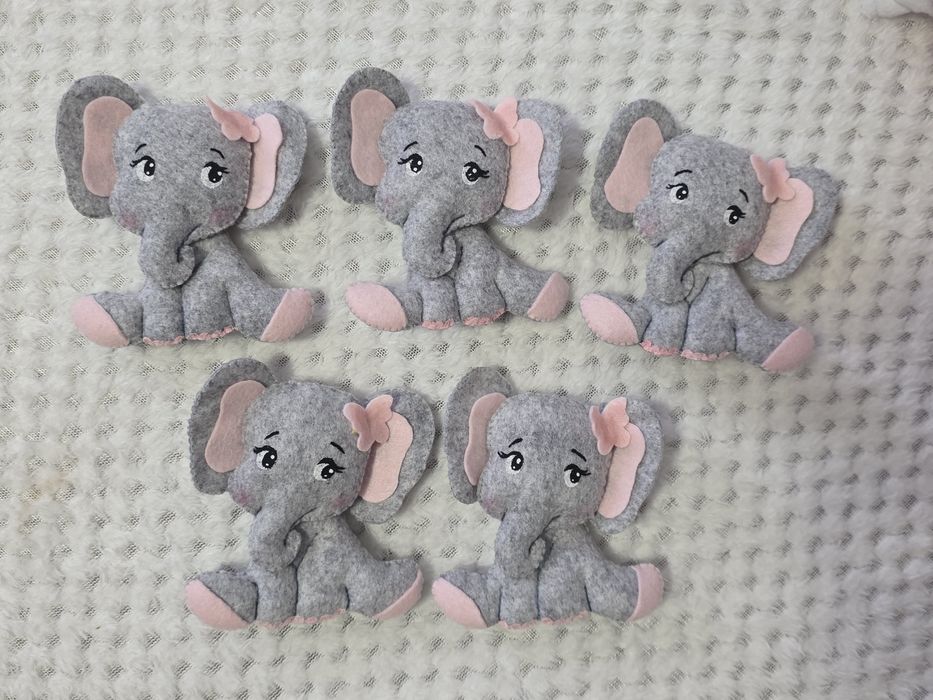 Figurine din fetru pentru lumanari botez, trusouri etc