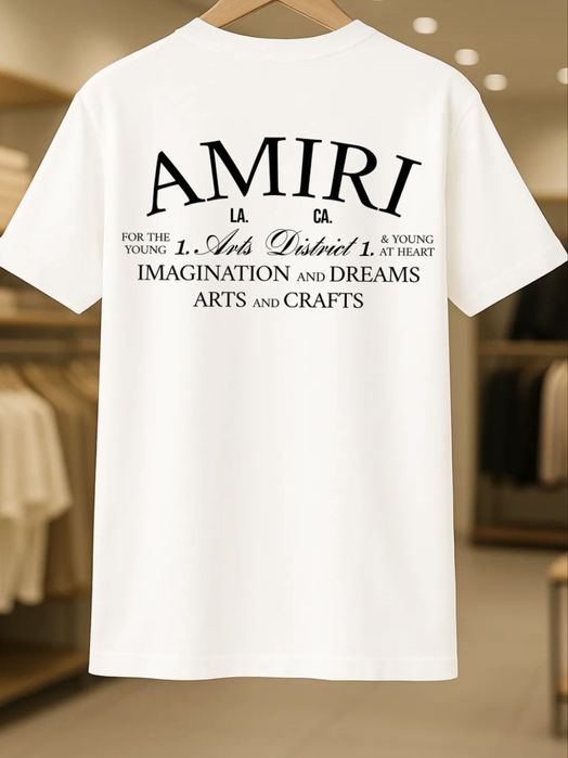 Amiri oversize тениска - бяла