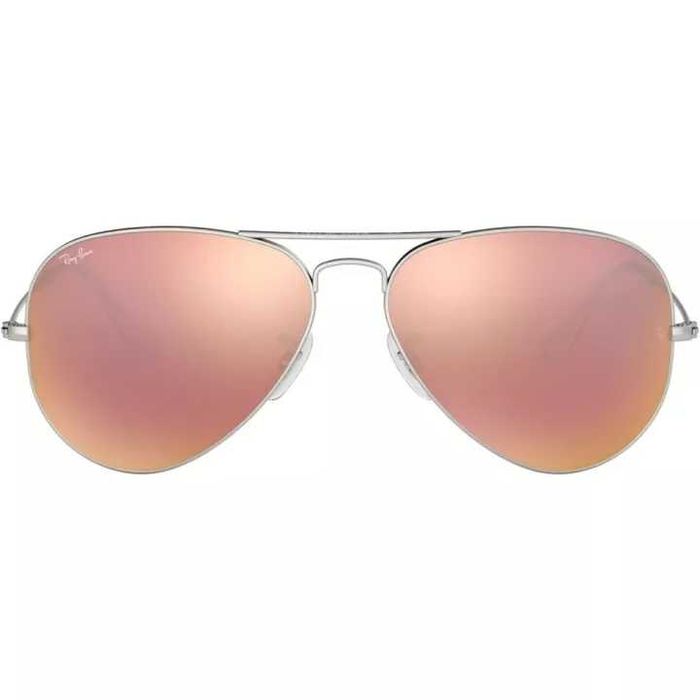 Ochelari de soare Ray Ban Aviator RB 3025  Lentila roz semi-oglinda