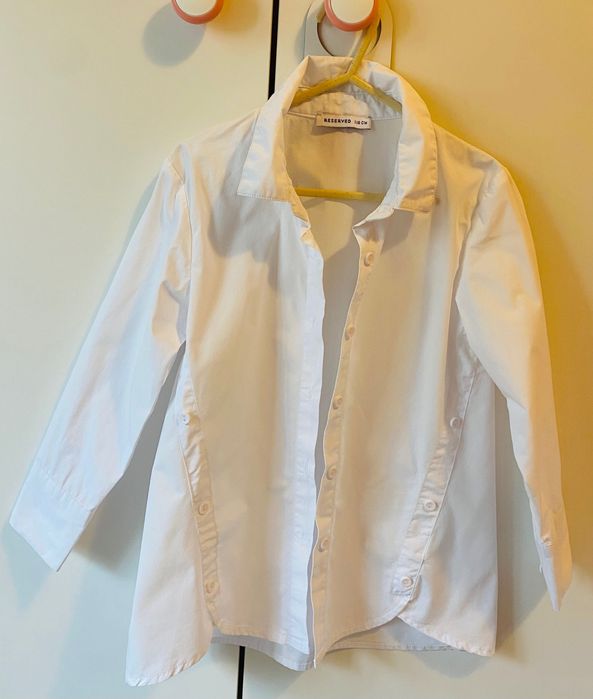 Camasa alba fetite 116 cm