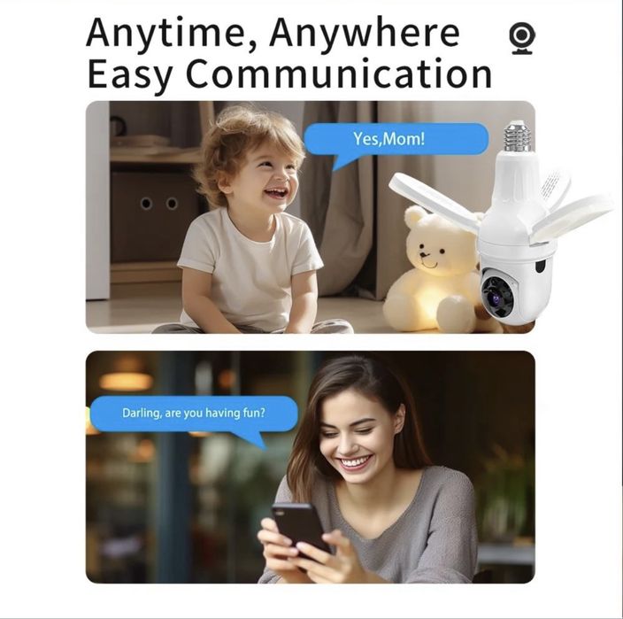Wifi kamera smart camera lampochka Камера лампочка Доставка есть!