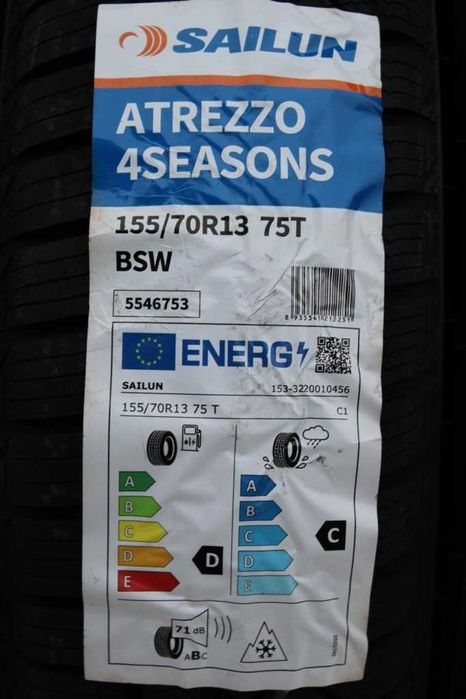 Anvelope noi 155/70R13, 75T, Sailun, All Season