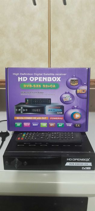 Спутниковый тюнер ресивер HD Openbox DVB-SX6 S2+CA. 2й тюнер в подарок