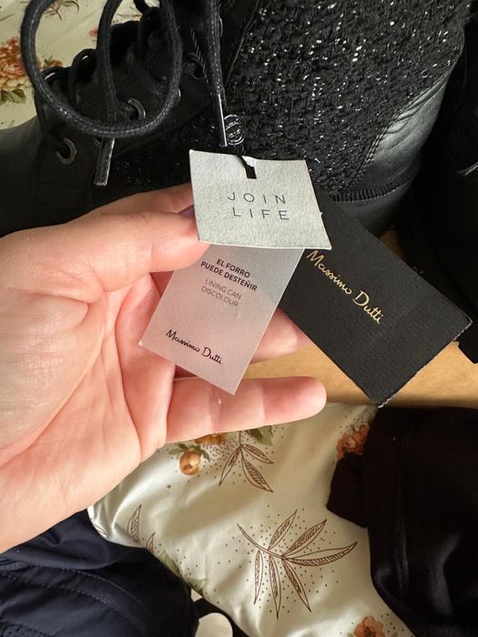 Ghete piele femei originale Massimo Dutti nr 40