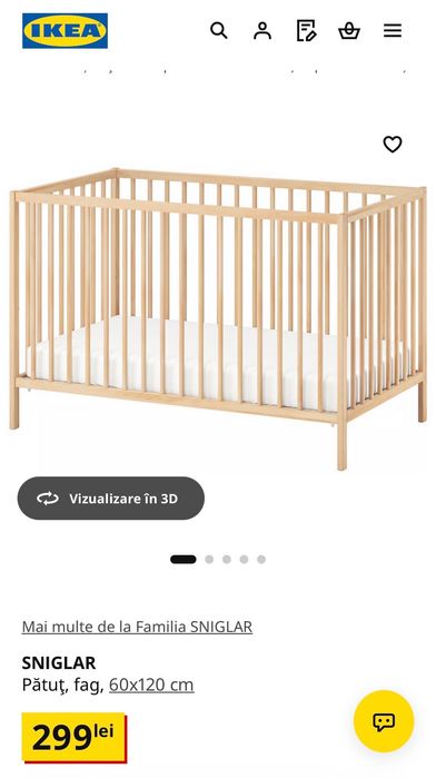Patut bebe 60x120 cm