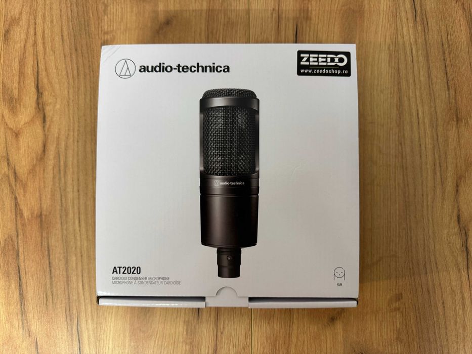 Audio-Technica AT2020 + Pop Filter – stare excelentă, pachet complet