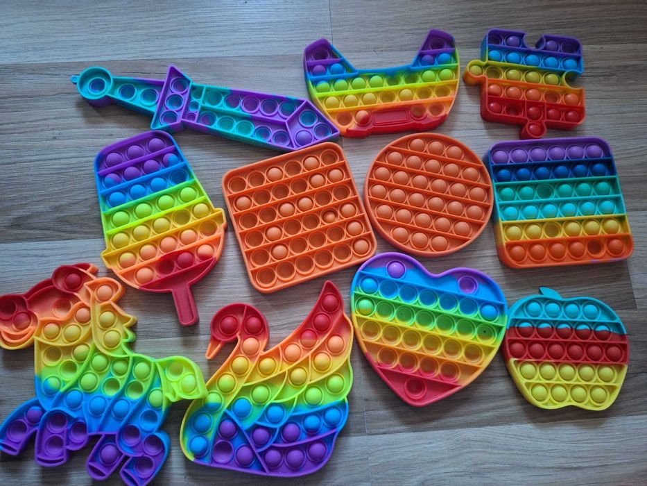 Jucării POP IT, diverse mărimi și culori, 25 buc