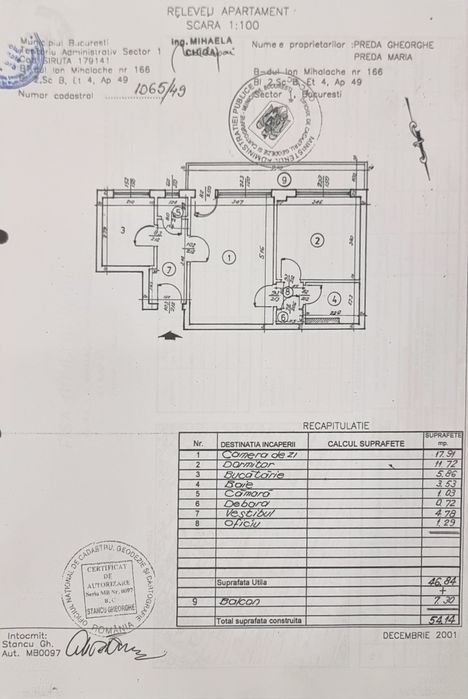 Apartament 2 camere RENOVARE COMPLETA / Ion Mihalache / Metrou  1 Mai