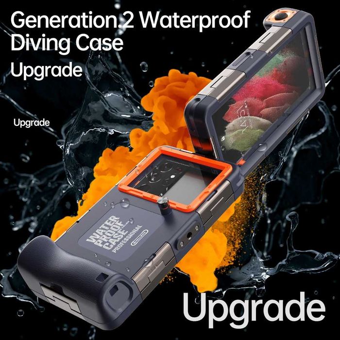 Калъф за гмуркане за телефони ShellBox Diving Waterproof Case до 6.8 инча, до 15 метра дълбочина