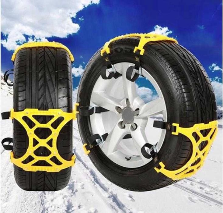 Висококачествени ПВЦ  Вериги За Сняг, 14" - 19" цола, 6 броя +ръкавици