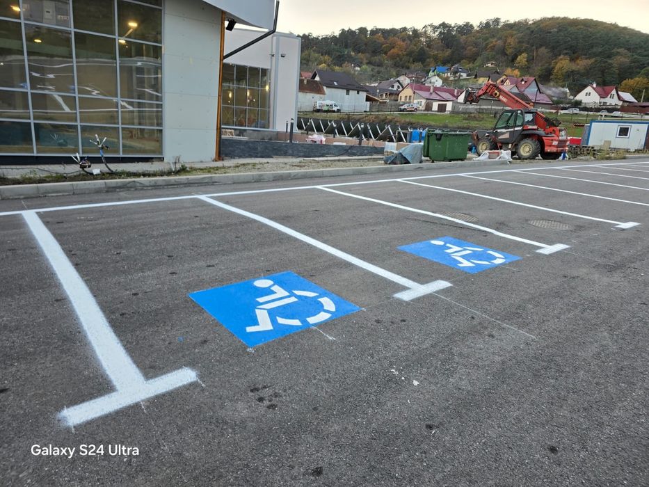 Marcaje rutiere monocomponente si bicomponente