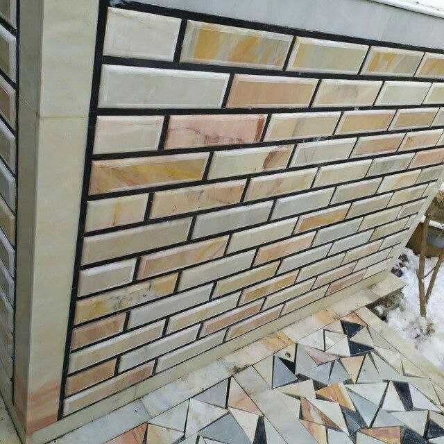 Fasadga tabiiy tosh va kafellar terib beramiz