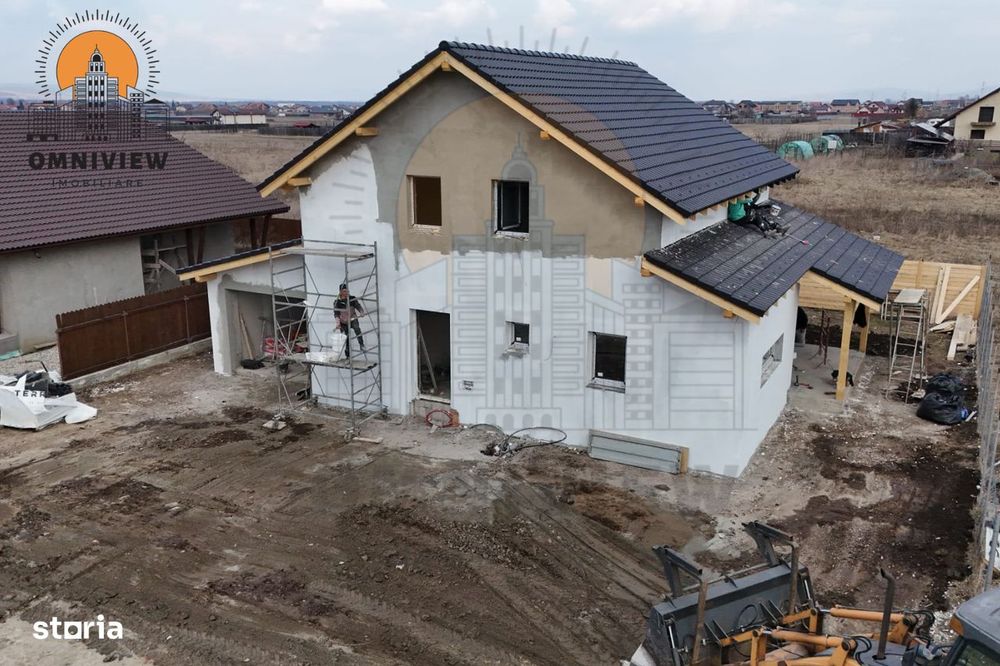 Casă nouă cu garaj, 145 mp utili, teren 500 mp–TVA inclus