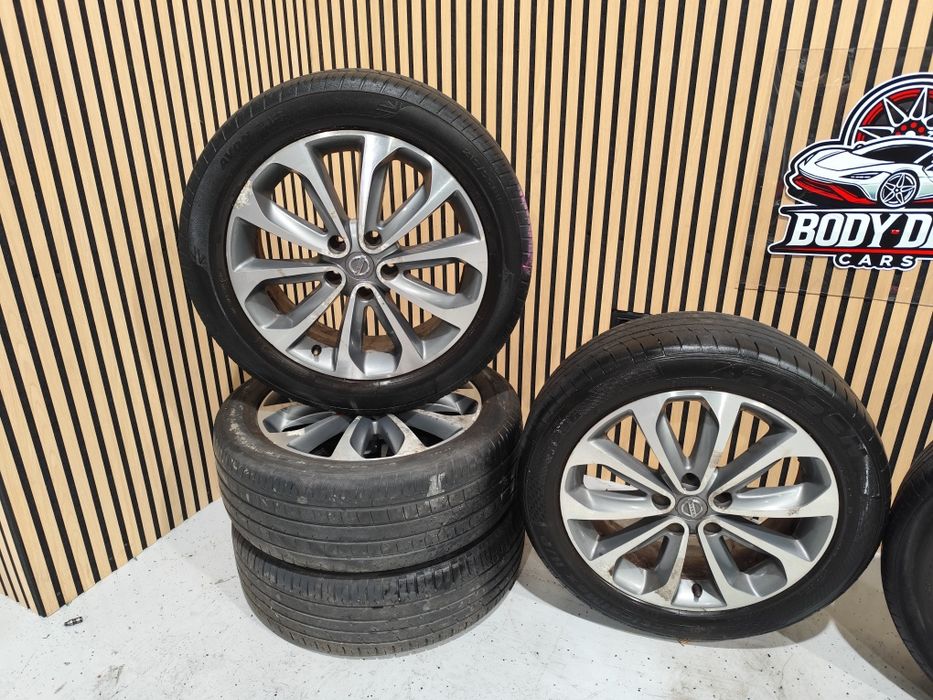 Jante 18 Nissan Qashqai gri plus crom și negru plus crom preț/set