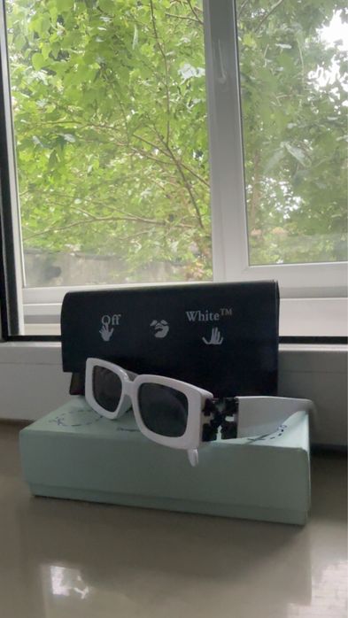 Ochelari Off-White Alb negru cu model