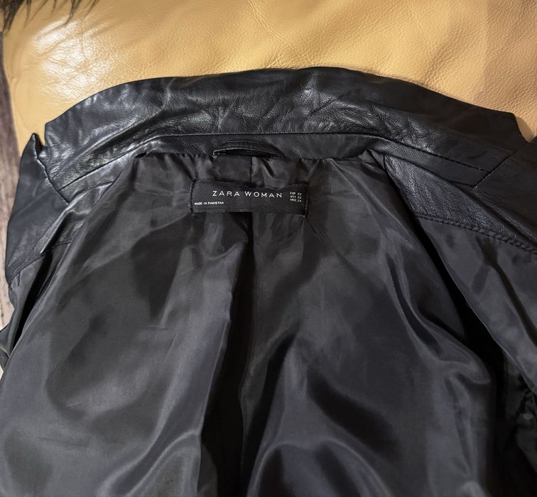 Sacou/haina piele naturala Zara