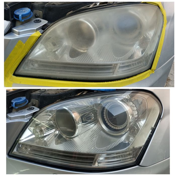 Полиране фарове, полагане на защитно фолио, затъмняване на стъкла