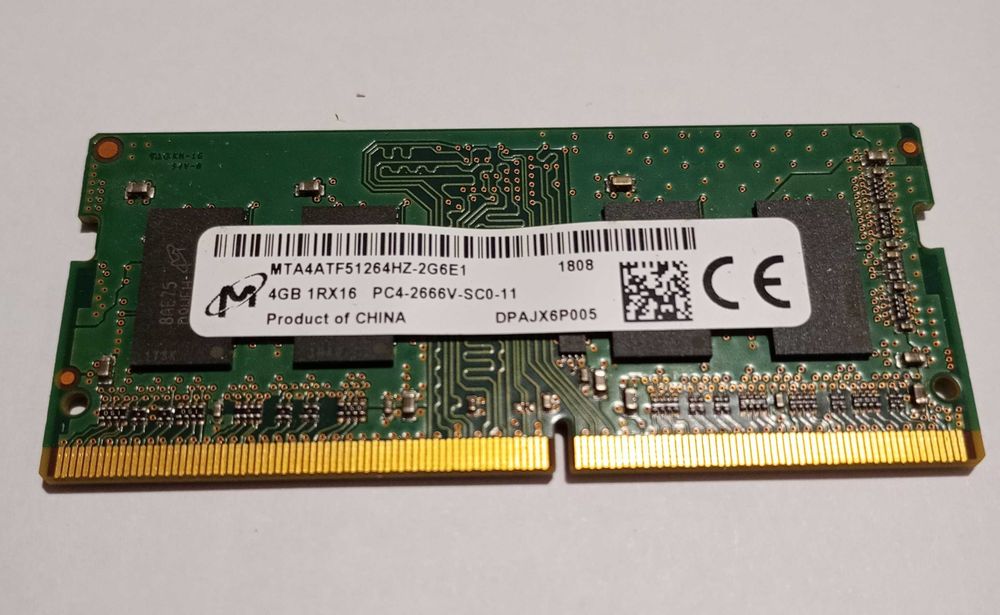 Vand Memorie Laptop MT, 4GB DDR4, 2666MHz, 1RX16, SODIMM