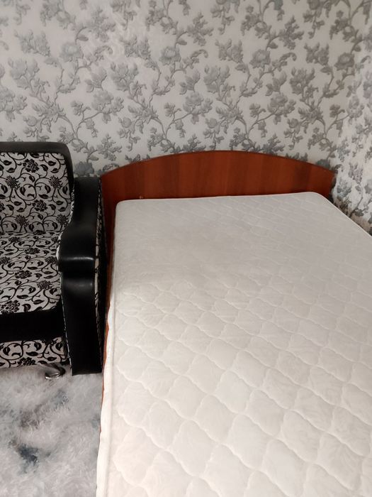 Продам 2-х спальную кровать. Бонусом - телевизор.