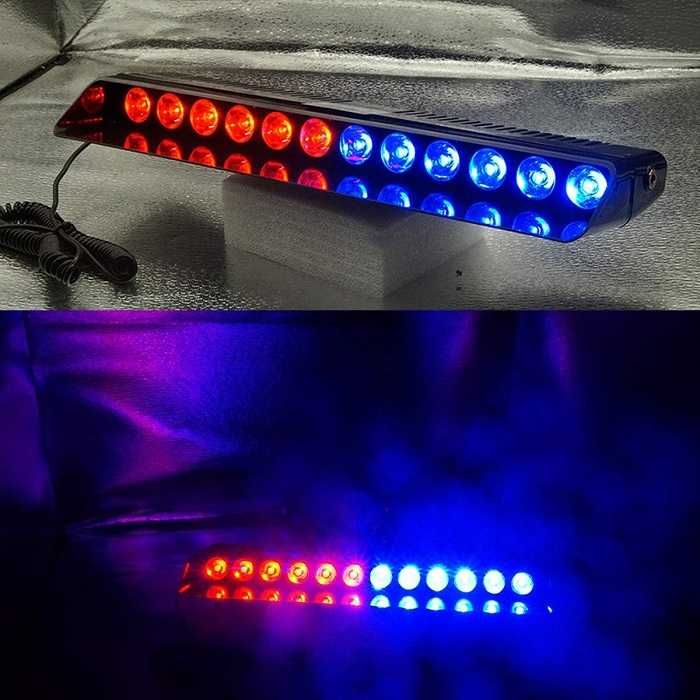 Сигнална лампа полицейска за стъкло 12 LED