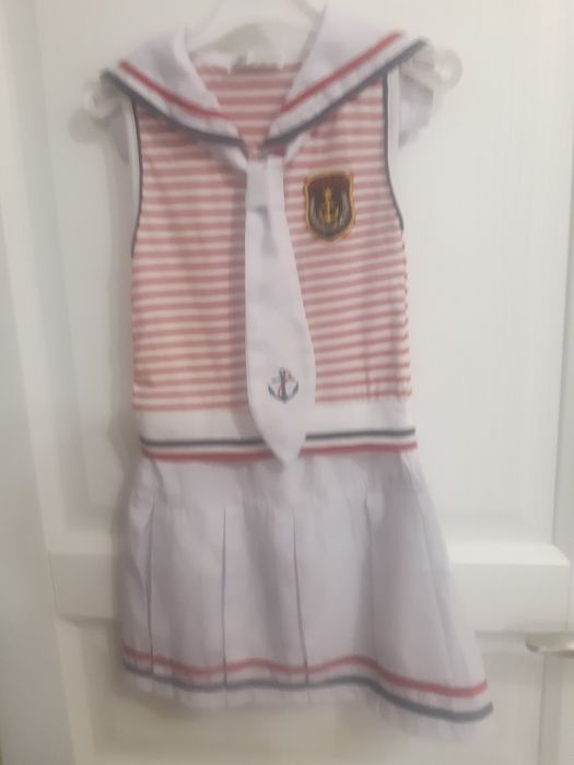 Летнее платье (матроска) для девочек