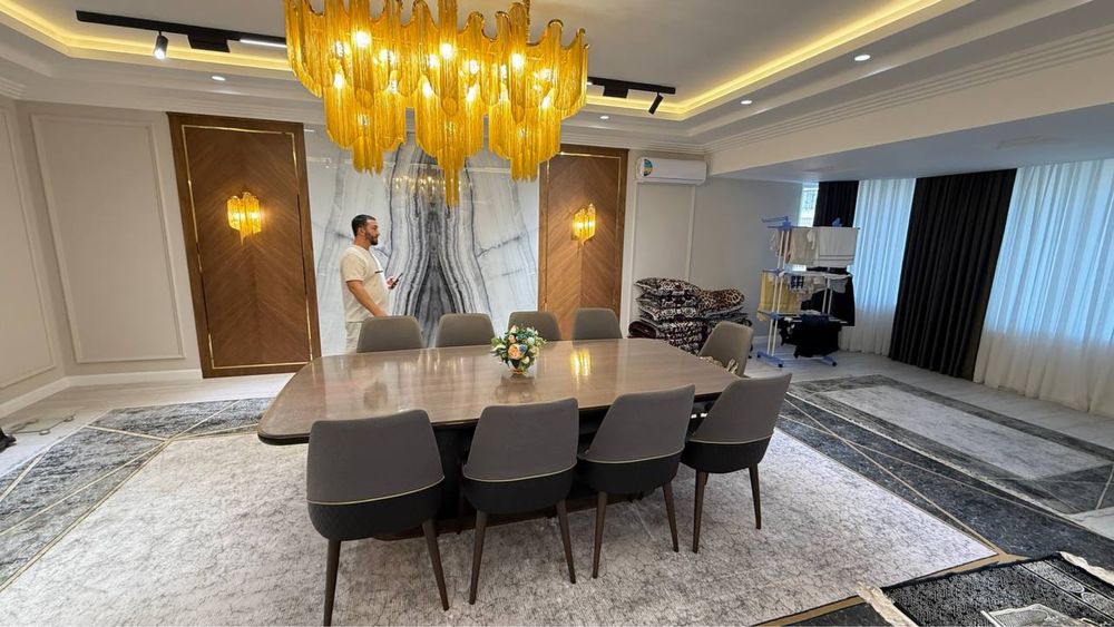 Ц-15 ЖАНГОХ Новостройка 4/6/8 Евроремонт с меб+тех обш: 200 кв.м Абай