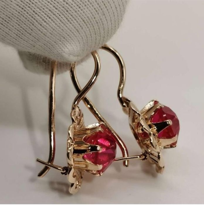 Советские серьги 583 пробы