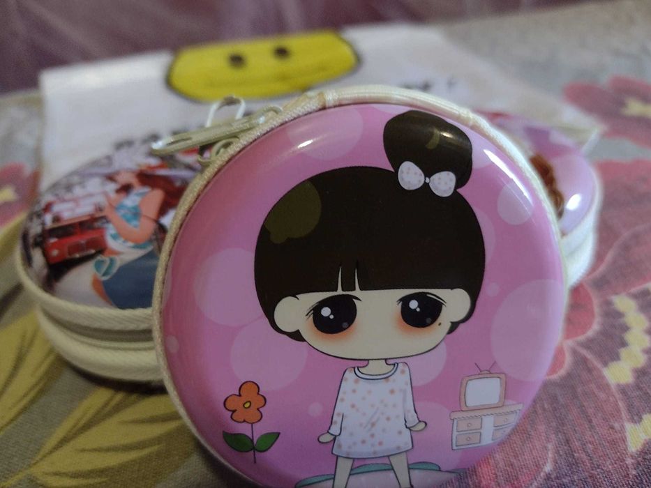 Кръгъл метален несесер - малък