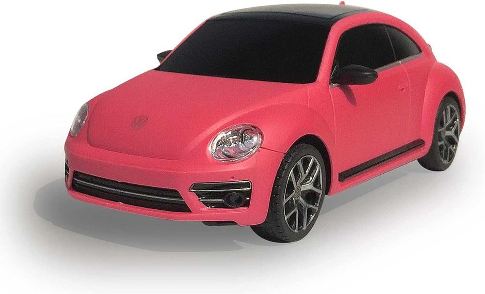 Розова кола с дистанционно Бийтъл VW Beetle 1:24 с промяна на цвета