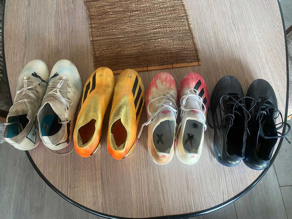 Ghete fotbal, adidas, puma, 250 buc.