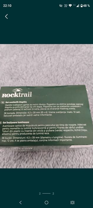 Set bețișoare luminoase pentru pescuit. Noi!