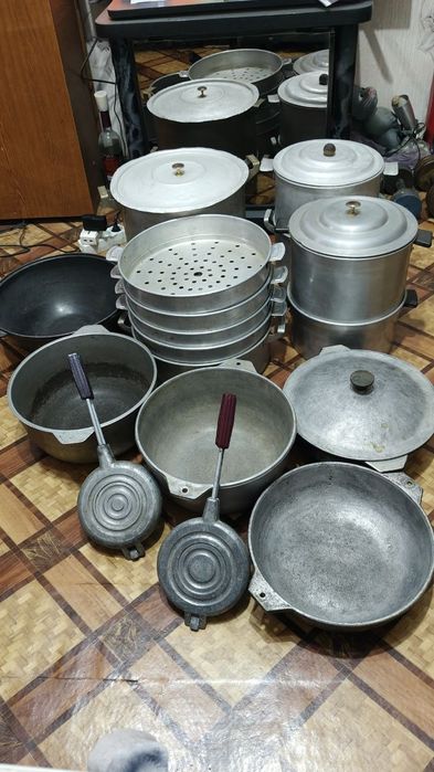 Советские казаны,орешницы ,большая мантышница