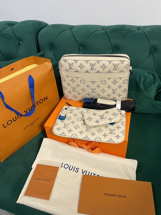 Borseta Louis Vuitton piele naturala 100% Full Box colectie noua