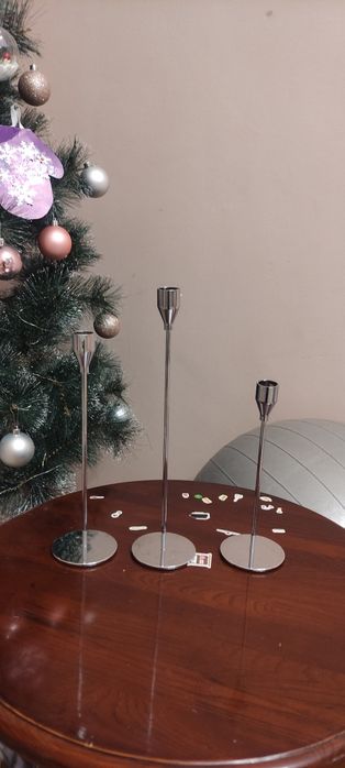 Подсвечники комплект 3 штуки