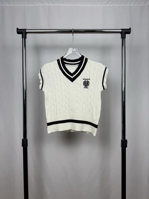 White College Vest | Vestă din lână College