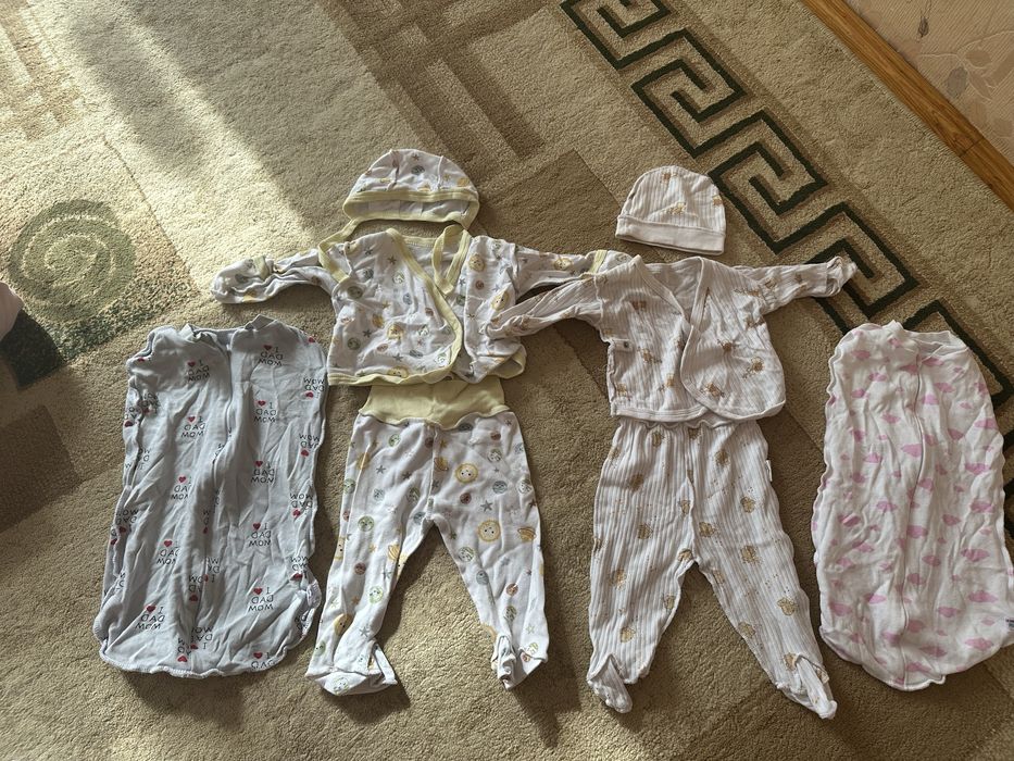 Детская одежда для девочки с рождения до 6месяцев