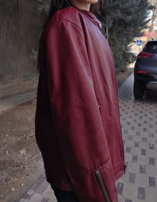 Кожана куртка kanishka