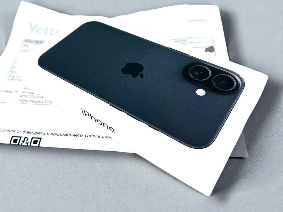 НОВ! Apple iPhone 16 128GB Black 3г. Гаранция!