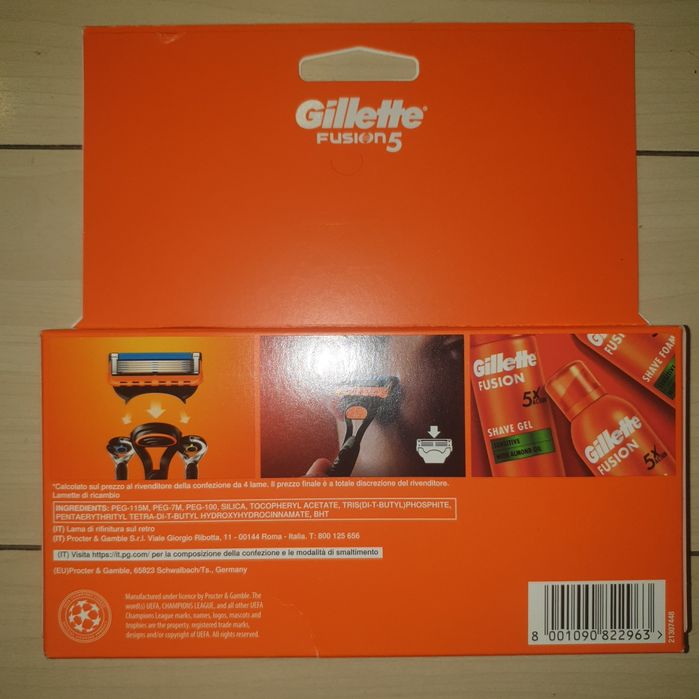 Set 9 rezerve Gillette Fusion