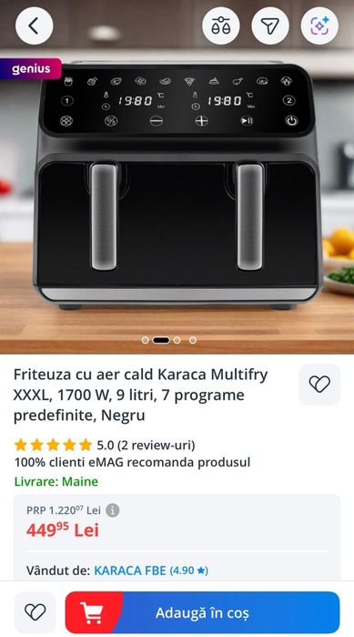 Multifry XXXL, Airfryer 9L by Karaca