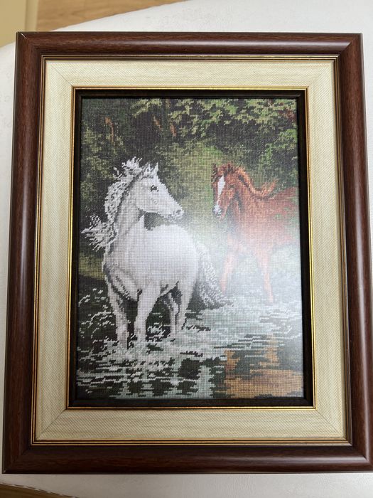 Гоблен с коне ( ръчно правен )