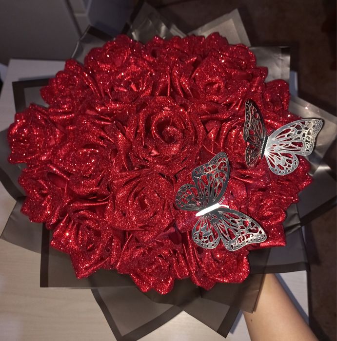 Букет из атласных лент