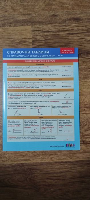 Сборници по математика и български език