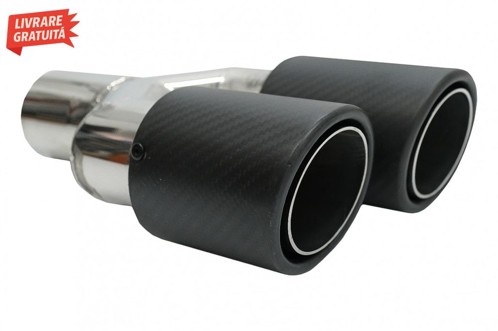 Bara spate cu Toba Ornament Evacuare Fibra Carbon Mat BMW Seria 5 E61