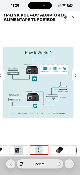 Tp Link Poe Injector Gigabit , nou sigilat 5 buc