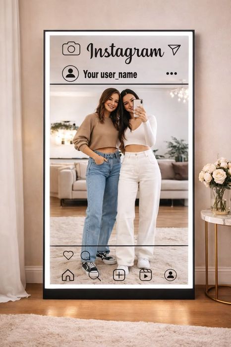Instagram oyna, tablichka, akril orakal, banner