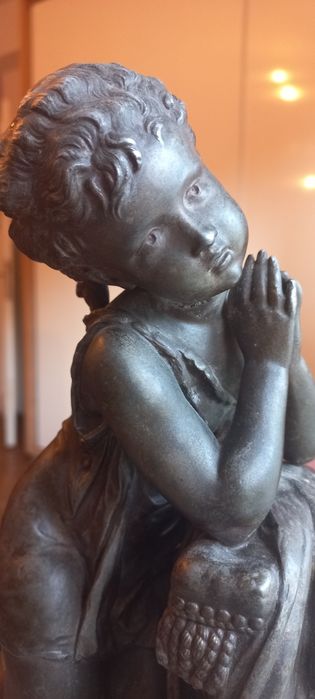 Statueta 31 cm vintage  anii 1930, Mathurin Moreau,